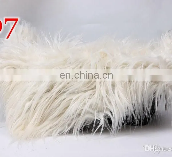 Free Ship 50*60cm Newborn Photography Backdrops Faux Fur Blanket Baby Blankets Kids Basket Filler Stuffer Baby Photo Props photo-4