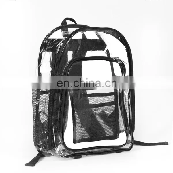 Amazon Hot Sell Daily See Through Clear PVC Backpack Transparent School Bag For Campus photo-4