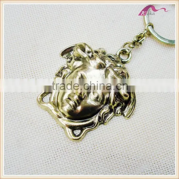 Professional European Gold Human Head Keychain Gifts Suppliers photo-3