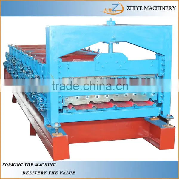 Steel Sheet Roof Panel Double Decker Roll Forming Machine/corrugated Roof Tile and Wall Sheets Double Layer Making Line photo-2