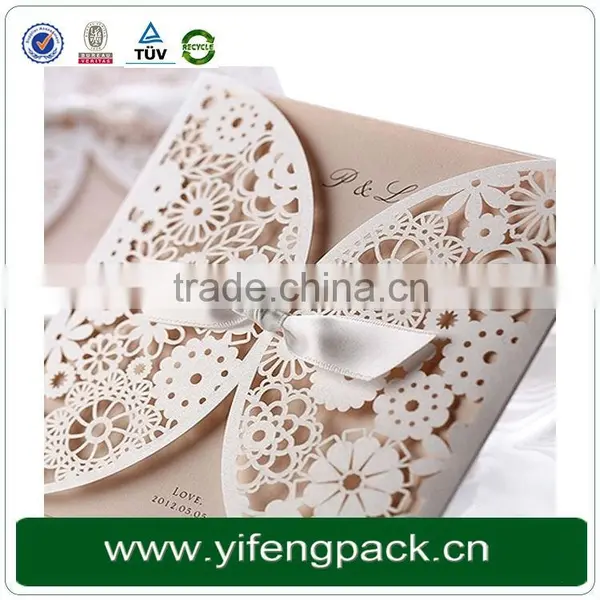 More Colors Personalized Card Laser Cut Wedding Invitations photo-2