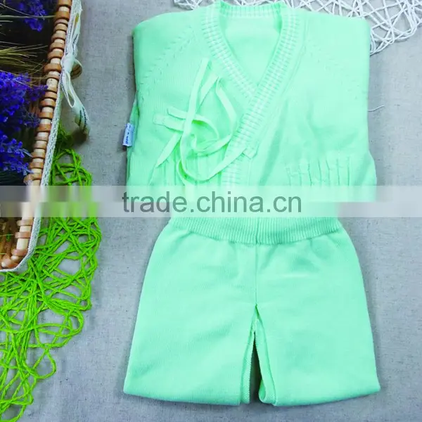 0-1year Cheap Wash Cotton Knitted New Born Baby Cardigan Underwear for Winter photo-2