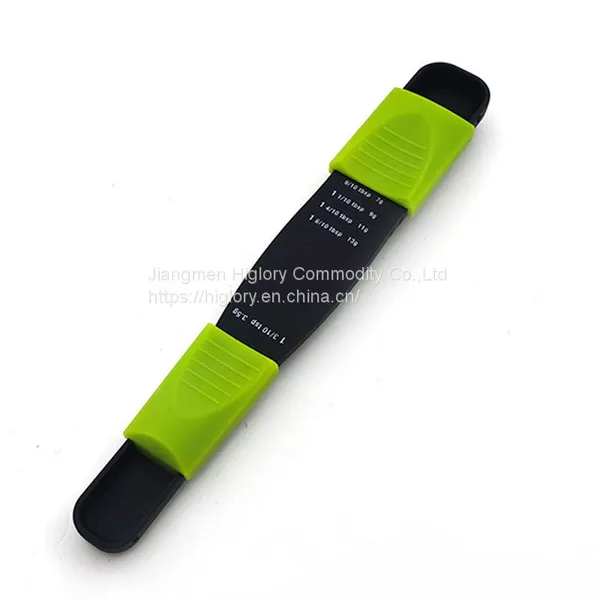 Novel and Unique Design Double End Adjustable Kitchen Plastic Measuring Spoon Baking Scale Measuring Cup photo-3