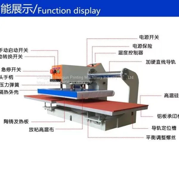 Double Position Pneumatic Hot Stamping Machine Hengjun Clothing Flat Printing Machine Pneumatic Pressing Machine Small Ironing Drill photo-4