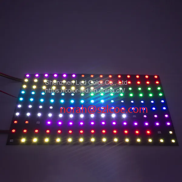 16x16 8X8 8X16  DC5В/12В Цифровая RGB светодиодная гибкая матричная светодиодная пиксельная панель с умным контролем