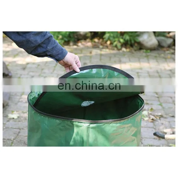 100L Waterproof Green Pvc Tarpaulin Garden Collapsible Rain Water Collector Tank Portable Rainwater Tank Barrel photo-4