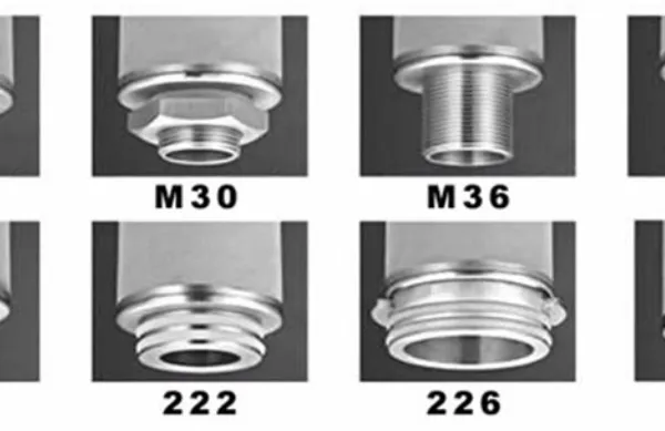 M20 Thread Interface Metal Filter Tube 20 Inch Metal sintered powder filter cartridge Porous Metal Filter Filtration Powder Metallurgy Water Treatment photo-4