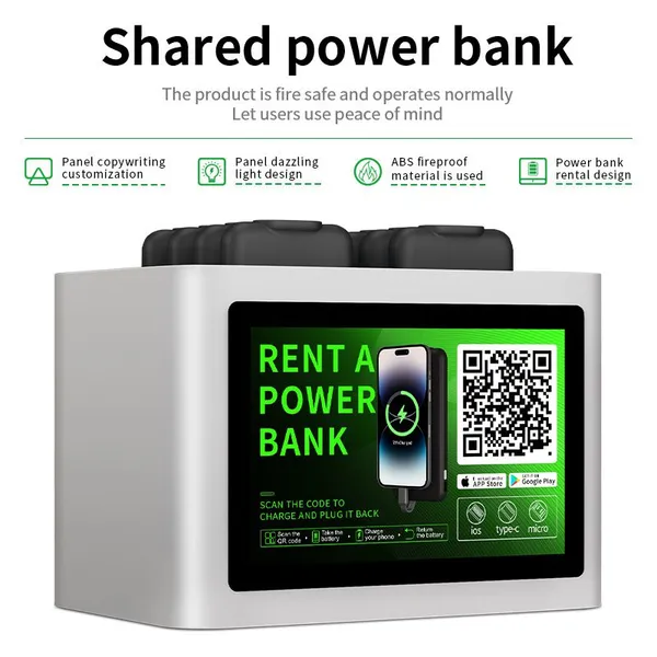 Global - Oriented 8 - Port Shared Power Bank Cabinet: Reliable Manufacturer's Mobile Charging Solution photo-2