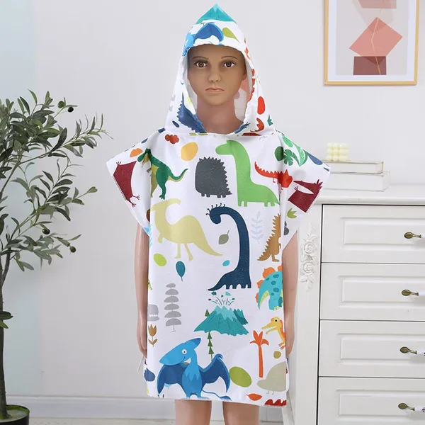Microfiber Printed Towels Poncho