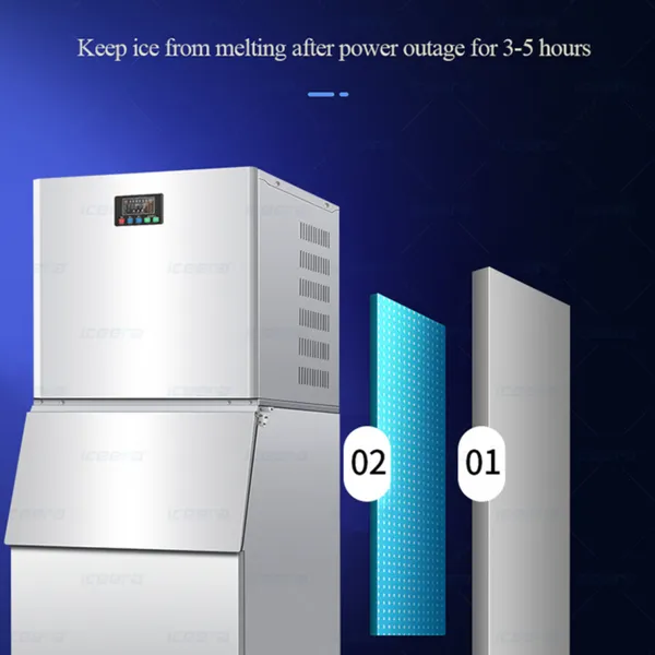 1 Ton Commercial Cube Ice Machine Food-Grade Stainless Steel | CE/ISO Certified photo-4
