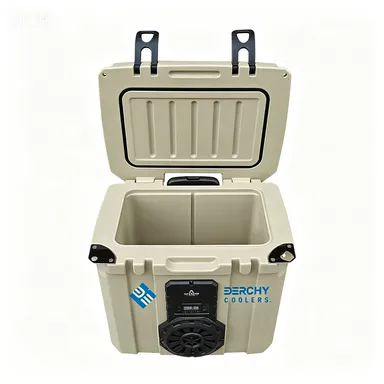 35qt Portable Rotomolded Ice Chest Cooler With Bluetooth Speaker and Pull-Rod Handle Waterproof for Fishing photo-2