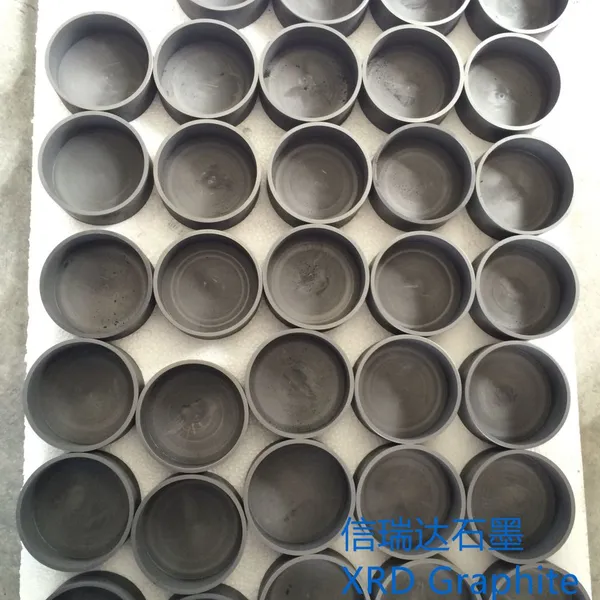 XRD Graphite crucible made by High purity graphite material for heating