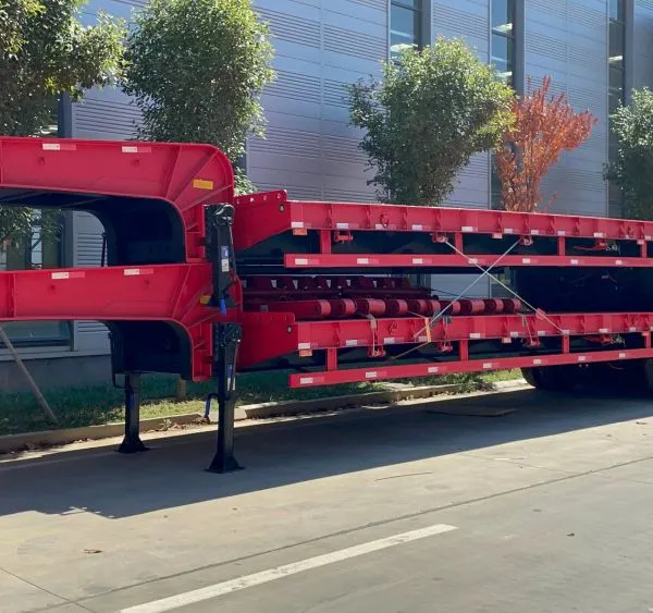 Construction Machinery Transport Low Bed Semi Trailer photo-5