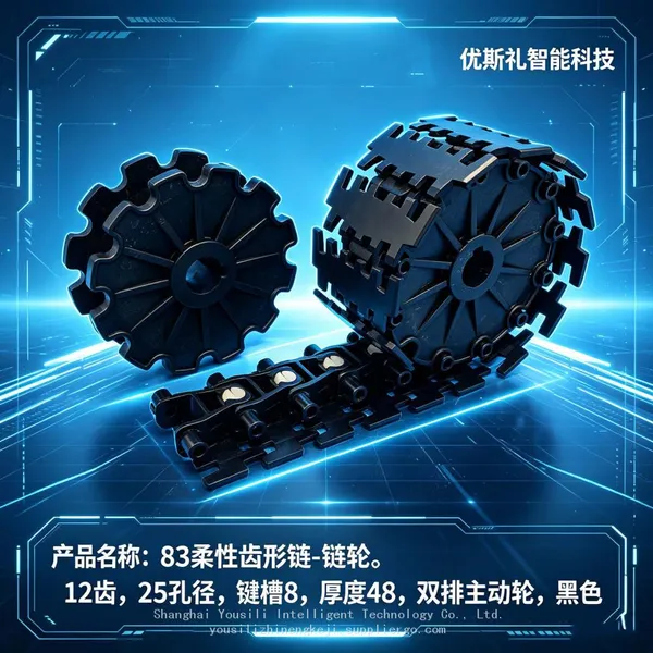 83-tooth chain，Matching drive sprocket，12-tooth injection-molded gear，Plastic sprocket