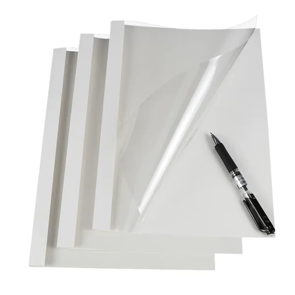 A4 Hot Melt Binding Covers Clear Plastic Thermal Book Covers for Tender & Contract Document
