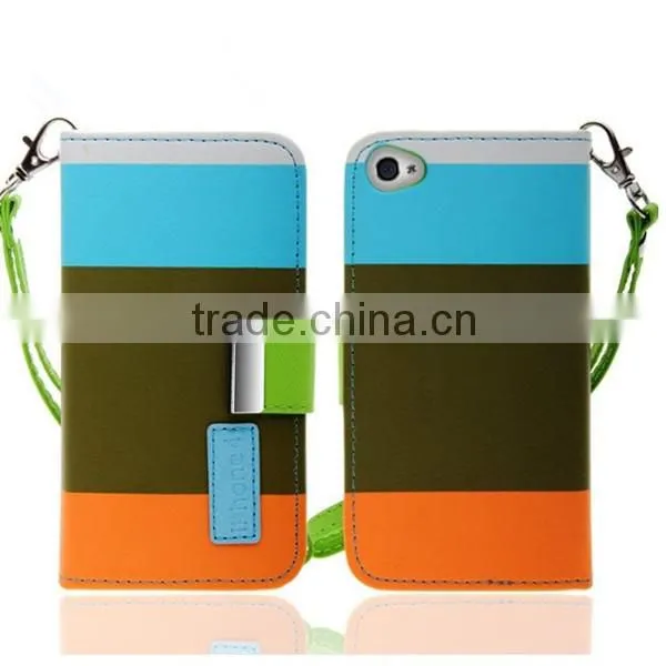 Hot Selling PU Leather Cases for IPhone4s Leather Pouch Cases