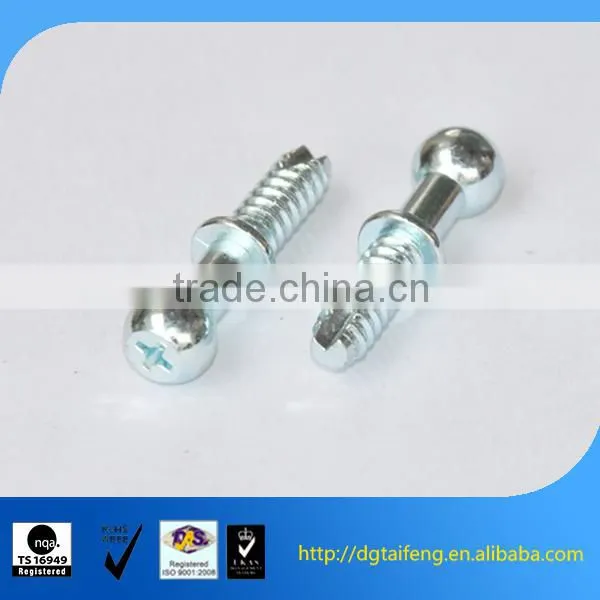 Galvanized Round Neck Ball Head Thread Cutting Screw photo-3
