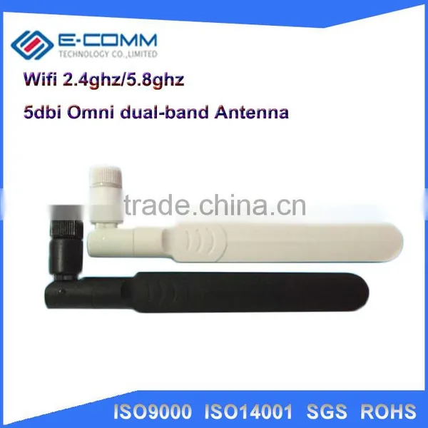 Hot Sale! 5dbi/6dbi/8dbi 2.4GHz 5.8GHz Dual Band WiFi Antenna RP-SMA Round Style photo-3