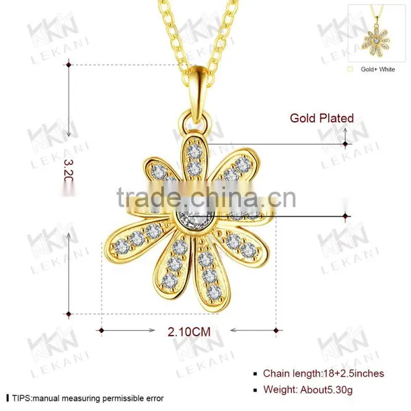 Yellow Golden Jewelry Necklace,zircon Necklace for Women,lady Necklaces photo-5