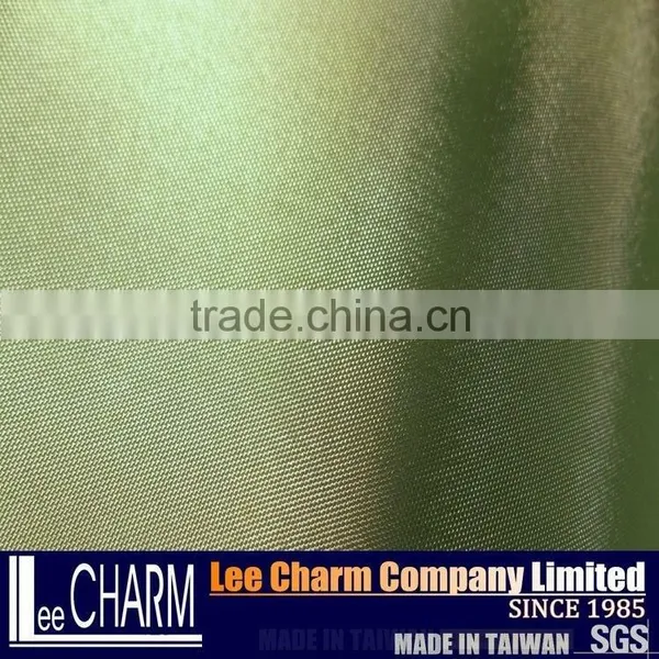 Leaf Green Taffeta Artificial Plant Material Stiff Fabric photo-2
