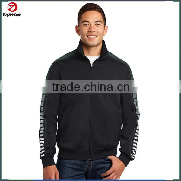 Custom Brand Mens Raglan Full Zip Athletic Jacket