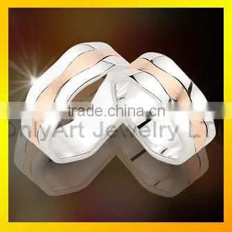 Fashion Jewelry Stainless Steel Custom Rings Wedding Couple Rings photo-2