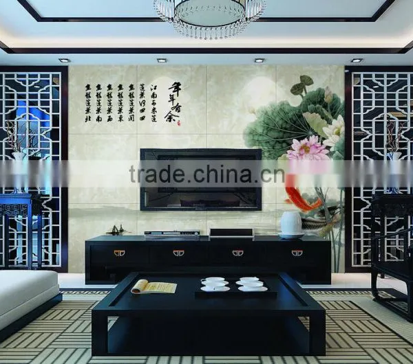 Diamand Art Glass Wall Home Wall , Elegant TV Background Wall Glass