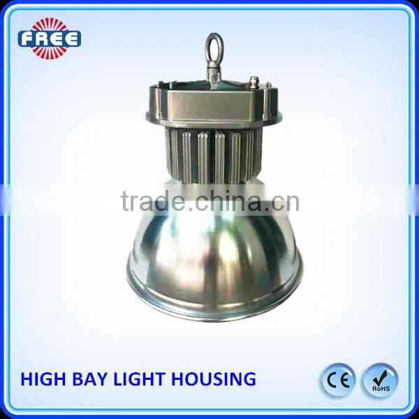Led Extruded Aluminum High Bay Light Housing With Heating Radiators and pc for Indoor Playground