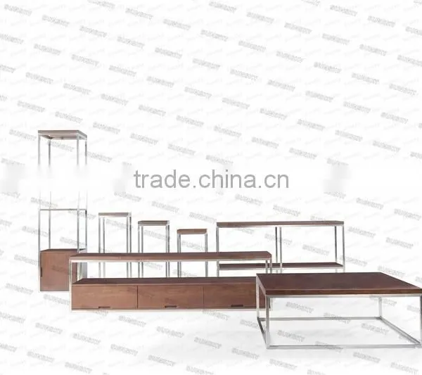 Good Quality Low Price Beautiful Walnut Wooden tv Stand SK1201F photo-2