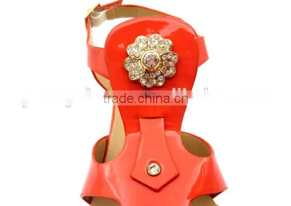 New High Heel Slingback Lady Elegant Office Sandals With Golden Button photo-6
