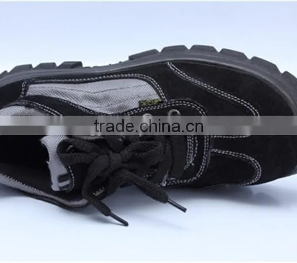 Steel Toe Cap Work Shoes Suede Leather Safety Shoes 9802 photo-4