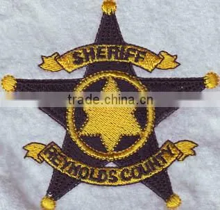 Iron on Embroidered Hockey Laser Cut Patches Leaf Shape 100% Custom Embroidery Patches for Basketball Jersey Tshirt photo-4