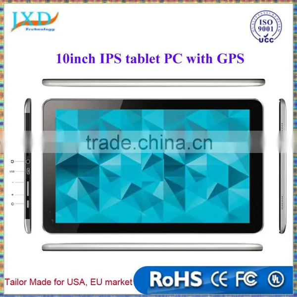 10inch MTK8127 IPS Screen Tablet PC Silver Metal Back