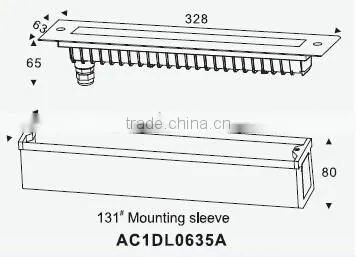 12W Decorative Outdoor Linear LED Wall Mounted Light photo-2