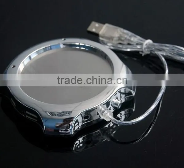 Electroplate Shiny Usb Hub Cup/mug Warmer With Usb Hub photo-4