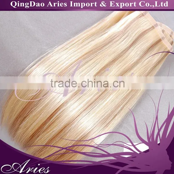 Indian Hair PU Skin Weft Adhesive Hair photo-3