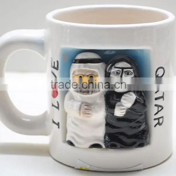 Saudi Arabia Ceramic Souvenir Handpainting Mugs photo-3