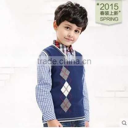Kids Boys Sweater Vest Sweater Hedging Cotton Wool Vest Waistcoat Vest Sweaters for Children Children Children Sleeveless Sweate photo-5