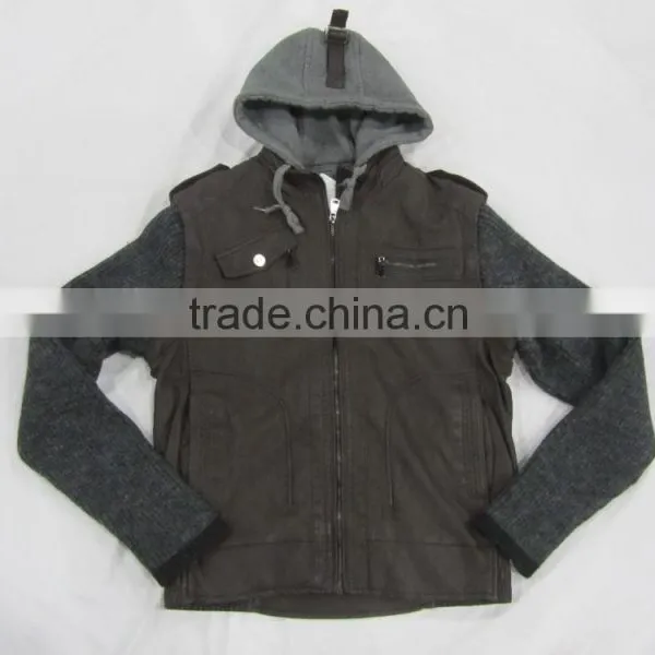 Good Quality and Good Price Men's pu Leather Jacket
