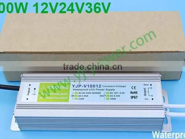 Led Driver 100w 12v Waterproof YJP-V10012 RoHS,CE-EMC,CE-LVD,IP67 photo-6