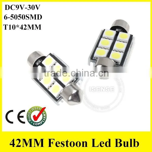 6423 6461 6411 6413 6418 6423 6461 6486X 7456 FESTOON 42MM 6SMD -5050 CAR Mini Bulbs photo-5
