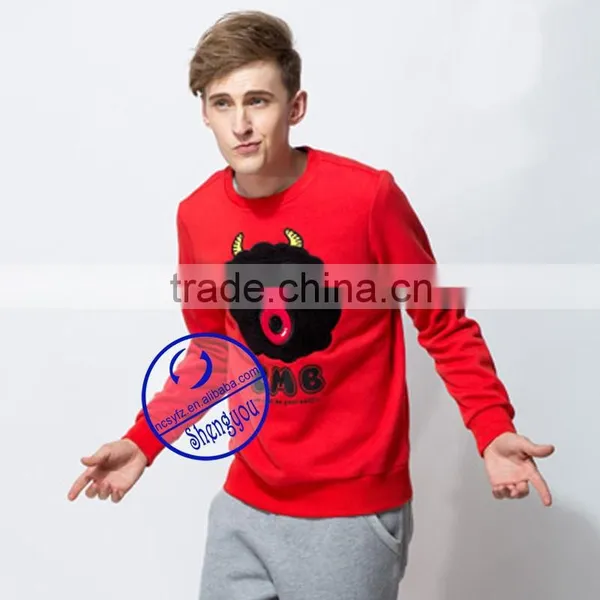 2015 Custom High Quality Mens Pullover Sweatshirts With Printed photo-4