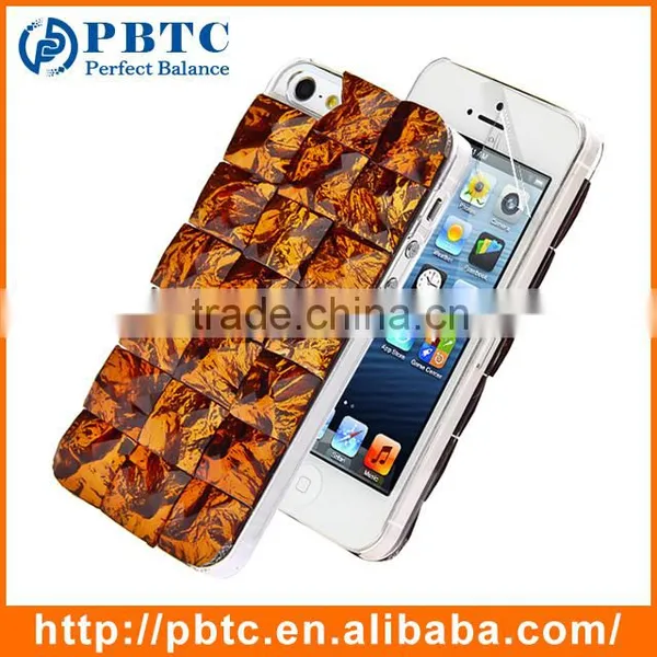 Set Screen Protector And Case For Iphone 5 , Hard Plastic Blue Bling Diamond 3D Crystal Case photo-6