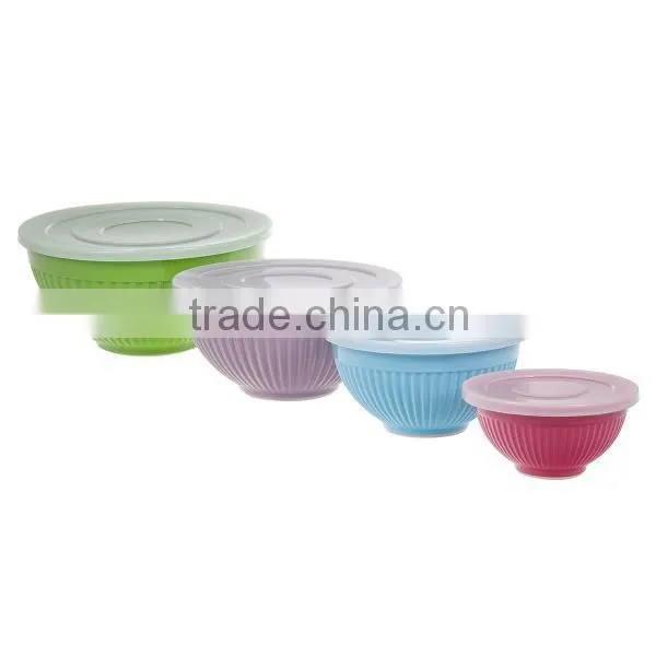 Solid Color Melamine Mixing Bowl Set photo-2