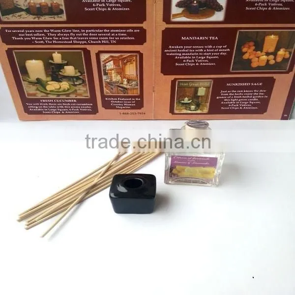 New Design Glass Bottle Aroma Scented Reed Diffuser With Rattan Sticks For Home Decoration photo-3