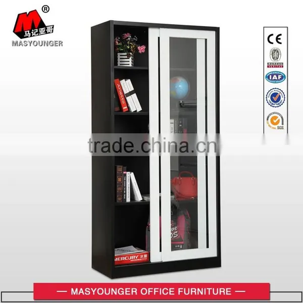 High Quality KD Structure Sliding Glass Door Filing Cabinet photo-6