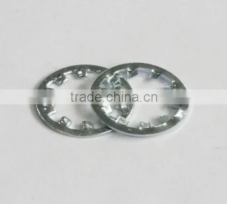 GB861.1 Blue White Zinc Internal Teeth Lock Washers photo-2