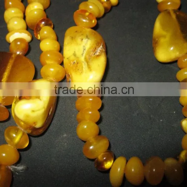 AMBER NECKLACE, ESCLUSIVE OLD VINTAGE, 100% NATURAL OLD AMBER photo-3