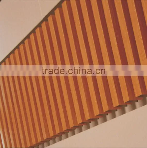 Heat Transfer Wood Grain Aluminum Sheet Suspended Metal Linear Ceiling U Aluminum Screen Ceiling Panel photo-6