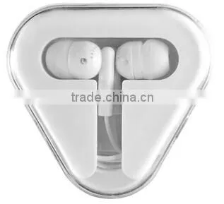 Custom Logo Earphones/for Cheap Disposable Airline Train Bus/ Travel Earphone in Plastic Box photo-2